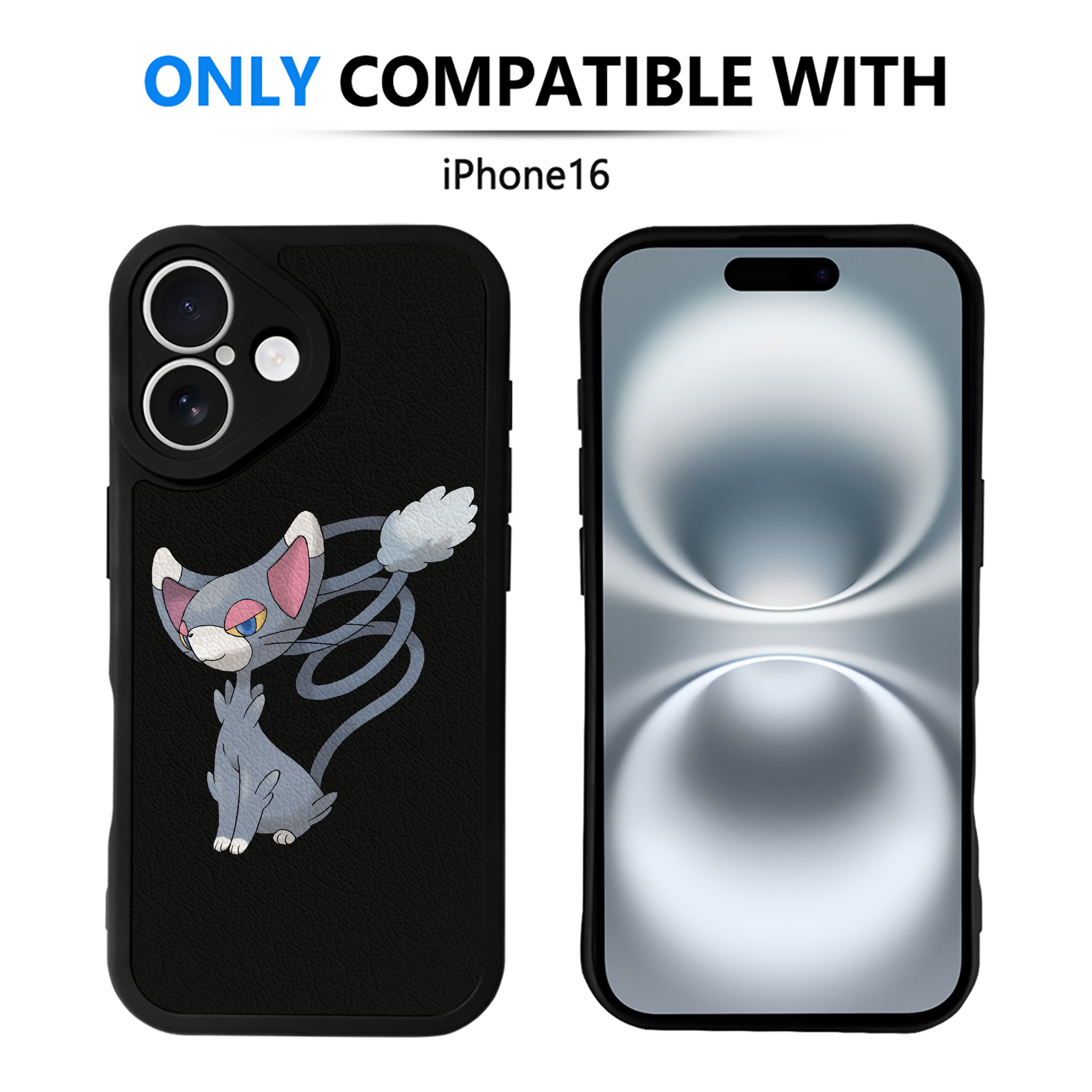 （画像用） ポケットモンスター Pokémon 【iPhone 16シリーズ対応】シリコンスマホケース（レザー調） 材質：シリコン